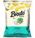 Чипсы Bruto из натурального картофеля со вкусом сметаны и зелени, 120г
