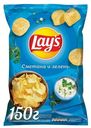 Чипсы Lay's 150гр сметана и зелень