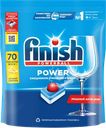 Таблетки для посудомоечной машины FINISH Power Лимон, 70шт