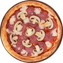 Пицца круглая салями с грибами, диаметр 26-28 см, 320г