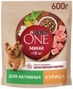 Сухой корм Purina One с курицей-рисом для активных собак 600 г