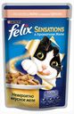 Корм для кошек Felix Sensation, c лососем в желе со вкусом трески, 85 г