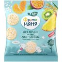 Мини-хлебцы рисовые ФрутоНяня Мультифруктовый микс с 12 месяцев, 30г
