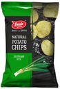 Чипсы Bruto Natural potato chips зеленый лук, 70 г