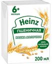 Каша жидкая пшеничная молочная Heinz с 6 месяцев, 200 мл