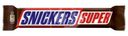 Батончик Snickers Super шоколадный с карамелью, арахисом и нугой 80г