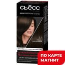 Краска для волос СЬЕСС 3-1, Темно-каштановый,