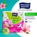 Ежедневные гигиенические прокладки, "Panty Flowers", Bella, 70 шт., в ассортименте