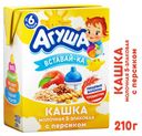 Каша молочная «Агуша» Вставайка 5-ти злаковая с персиком 2,5% с 6 мес., 200 мл