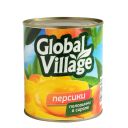 Персики Global Village половинки в сиропе 820 г