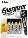 Батарейки Energizer LR03 BL4 AAA, 4 шт