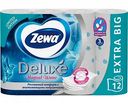 Туалетная бумага Zewa Deluxe  белая 3 слоя, 12 рулонов