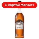 Коньяк Армянский ординар пятилет АРАРАТ 40% 0,5л п/у (ЕКЗ):6