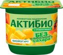 Йогурт АКТИБИО с манго и папайей, без сахара 3%, без змж