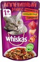 Корм для кошек Whiskas птица и говядина в томатном желе, 85 г