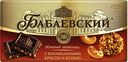 Шоколад БАБАЕВСКИЙ, темный, с карамельными криспи и кешью, 100г