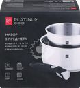 Набор PLATINUM CHOICE 3 предмета: ковши 1.5л/3л + съемная ручка, нержавеющая сталь, Арт. SP-L1