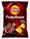 Чипсы рифленые Стейк Рибай с перечным соусом Lays 140г