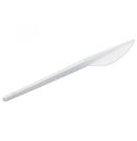 Ножи одноразовые Мистерия пластиковые белые 16,5 см 100 шт