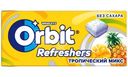 Жевательная резинка Orbit Refreshers освежающие кубики тропический вкус, 16г