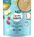 Каша молочная мультизлаковая ФрутоНяня Яблоко, банан, земляника с 6 месяцев, 200 г