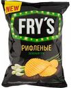 Чипсы картофельные Fry's Зелёный лук рифлёные, 130 г