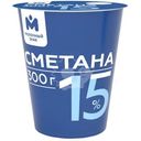 Сметана 15% Молочный Знак, 300г