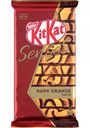Шоколад молочный и тёмный декорированный Kit-Kat Senses Dark Orange Taste с хрустящей вафлей, 112 г