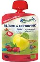 Пюре Fleur Alpine Яблоко и шиповник, с 5 месяцев, 90г