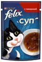 Корм для кошек ФЕЛИКС суп с говядиной, 48г