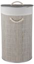Корзина для белья Selecta 35x35x60 см из бамбука серого цвета