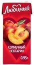 Напиток сокосодержащий Любимый Солнечный нектарин с мякотью, 950мл