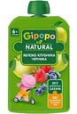 Пюре Gipopo Natural Яблоко, клубника, черника, с 6 месяцев, 90 г