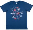Футболка мужская, One step at a time, цвет: темно-синий, размер: M-2XL