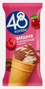 Мороженое Вишня с шоколадом в стаканчике 48 Копеек 12% 90г