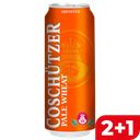 Пиво COSCHUTZER Pale Wheat светлое пастеризованное нефильтрованное 5%, 0,5л