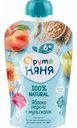 Пюре ФрутоНяня Яблоко и персик с мультизлаками, с 6 месяцев, 90 г
