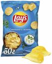 Чипсы Lay's сметана и зелень 50 г