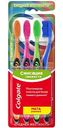 Зубная щетка Colgate Сенсация свежести средней жесткости, 4 шт.