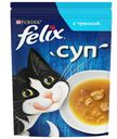 Корм для кошек ФЕЛИКС суп с треской, 48г