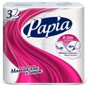 Туалетная бумага Papia белая 3 слоя, 4 рулона