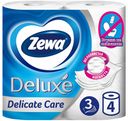 Туалетная бумага Zewa Deluxe трехслойные 4 шт