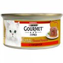 Корм для кошек Gourmet Голд Нежная начинка с говядиной, 85 г