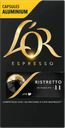 Кофе LOR Espresso Ristretto натуральный молотый жареный, 52г 