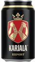 Пиво светлое фильтрованное, 5,2%, Karjala, 0,33 л, Финляндия