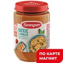 SEMPER Пюре Кускус с курицей 10мес 190г ст/б(Hero Espana):12