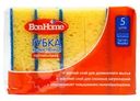 Губка хозяйственная поролоновая, BonHome, 5 шт.