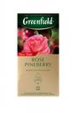 Чай черный GREENFIELD Rose Pineberry, клубника-роза, 25 пакетиков