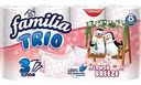 Туалетная бумага Familia Trio Flower Breeze 3 слоя, 8 рулонов