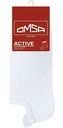 Носки мужские Omsa Active 124 ультракороткие с язычком цвет: белый, 42-44 р-р